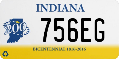 IN license plate 756EG