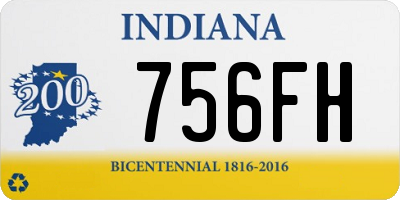 IN license plate 756FH