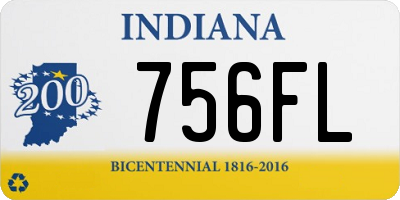 IN license plate 756FL