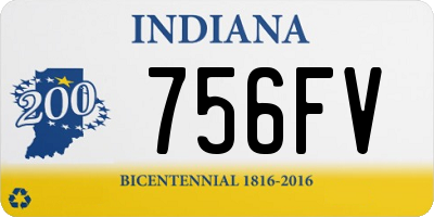 IN license plate 756FV