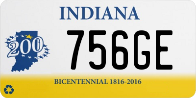 IN license plate 756GE