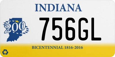 IN license plate 756GL