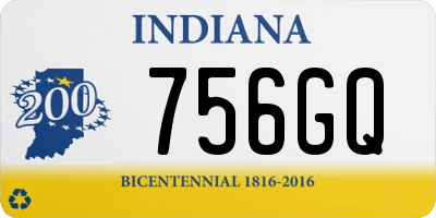 IN license plate 756GQ