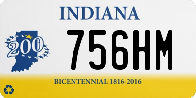 IN license plate 756HM