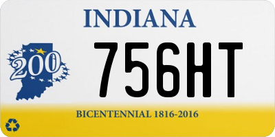IN license plate 756HT