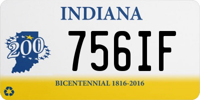IN license plate 756IF