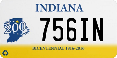 IN license plate 756IN