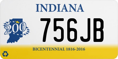IN license plate 756JB