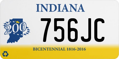 IN license plate 756JC