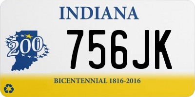 IN license plate 756JK