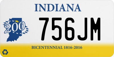 IN license plate 756JM