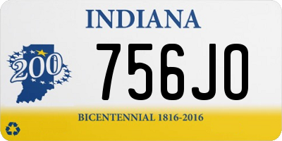 IN license plate 756JO