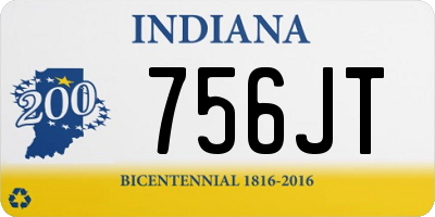 IN license plate 756JT
