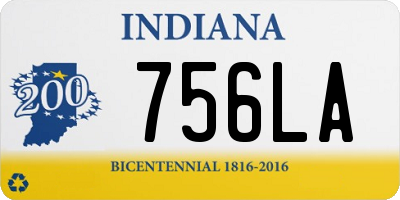 IN license plate 756LA