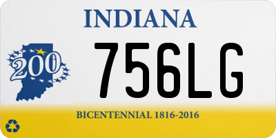 IN license plate 756LG