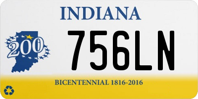 IN license plate 756LN