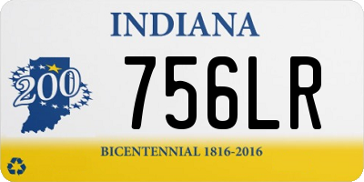 IN license plate 756LR