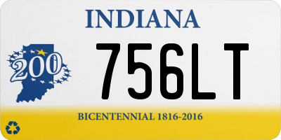 IN license plate 756LT