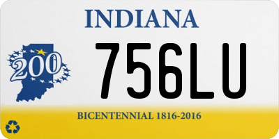 IN license plate 756LU