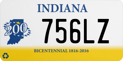 IN license plate 756LZ