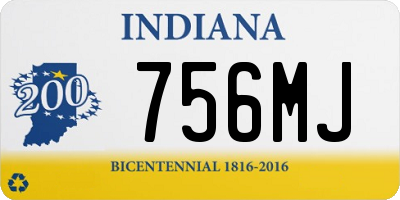IN license plate 756MJ
