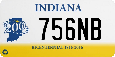 IN license plate 756NB