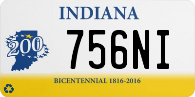 IN license plate 756NI