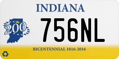 IN license plate 756NL