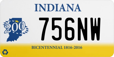 IN license plate 756NW