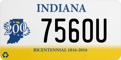 IN license plate 756OU