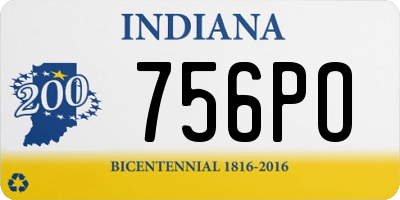 IN license plate 756PO