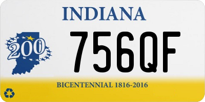 IN license plate 756QF