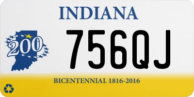 IN license plate 756QJ