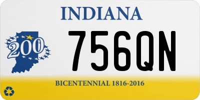 IN license plate 756QN