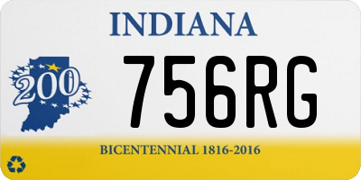 IN license plate 756RG