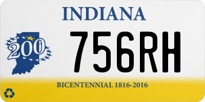 IN license plate 756RH