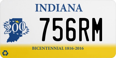 IN license plate 756RM