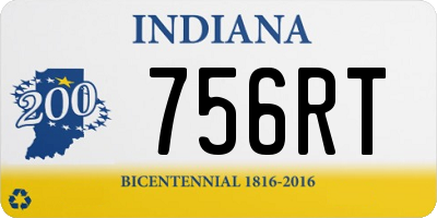 IN license plate 756RT