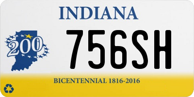 IN license plate 756SH