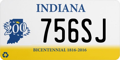 IN license plate 756SJ