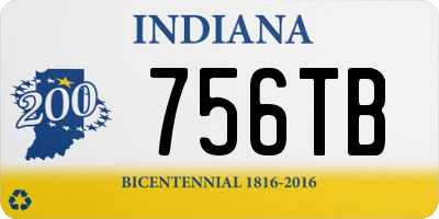 IN license plate 756TB