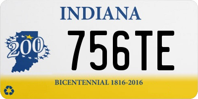 IN license plate 756TE