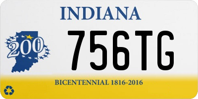 IN license plate 756TG