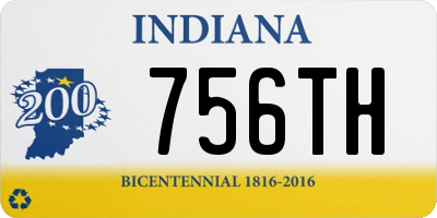 IN license plate 756TH