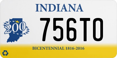 IN license plate 756TO