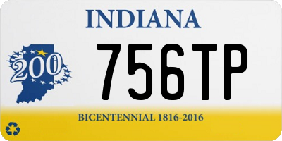 IN license plate 756TP