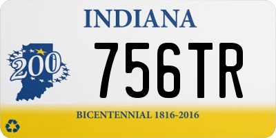 IN license plate 756TR