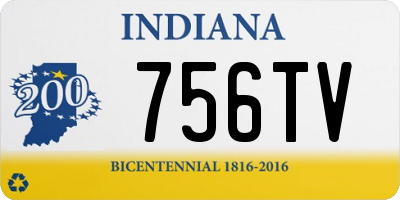 IN license plate 756TV