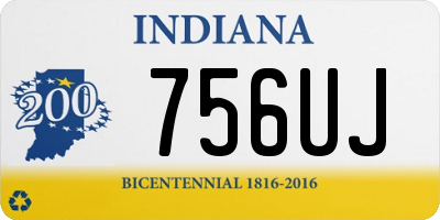 IN license plate 756UJ