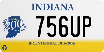 IN license plate 756UP
